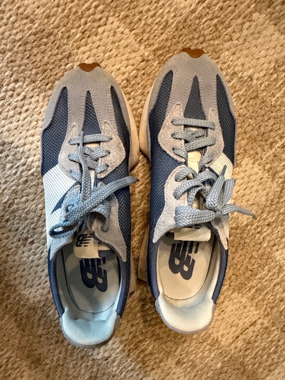New Balance Blue and White 327 - Picture 4 of 4